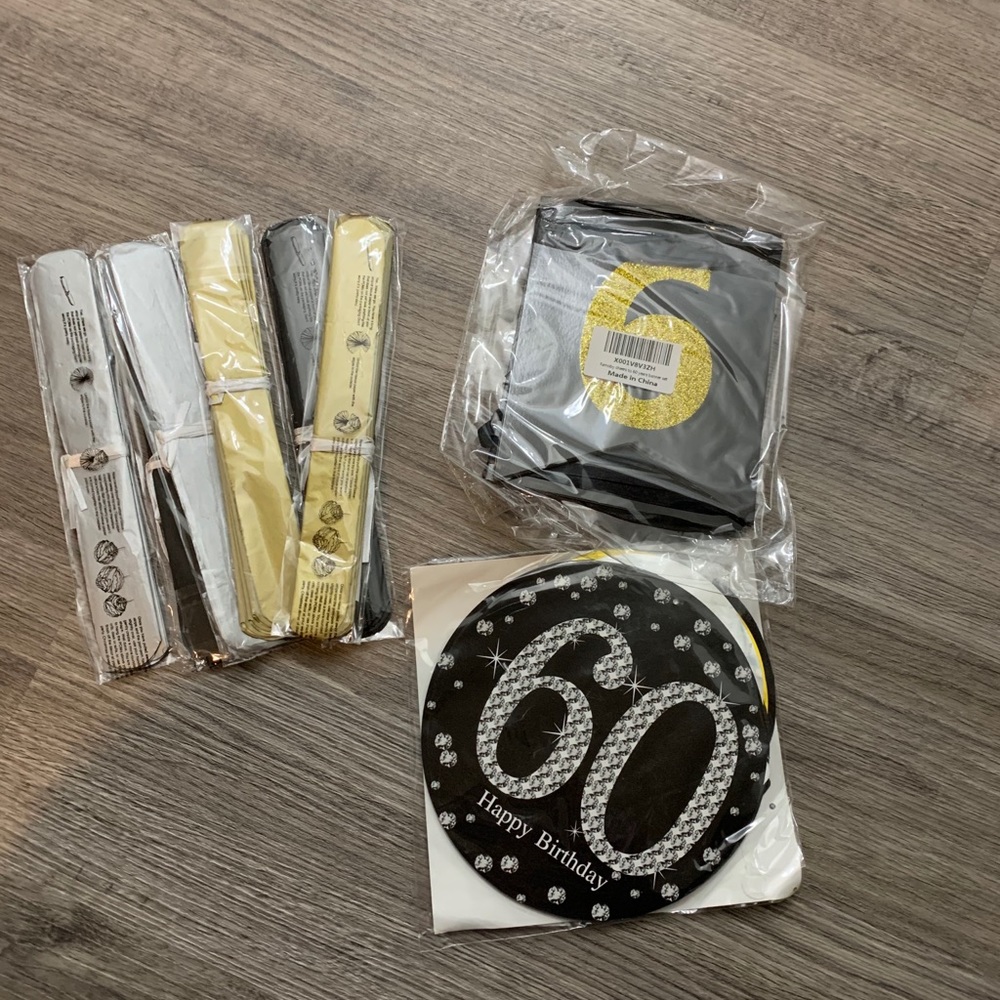 60th bday decorations